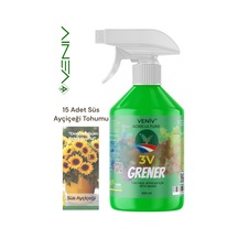 Grener 500 Ml Bitki Besini + 15 Süs Ayçiçeği Tohumu Göz Alıcı Çiçekler 2