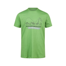 2as Alex Baskılı Erkek Sıfır Yaka T-shirt 016 Yeşil
