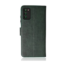 Newface - 481 - Samsung Galaxy A03s Kılıf Trend S Plus Kapaklı Kılıf - Csmo-tex - - Yeşil