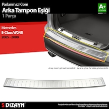 S-dizayn Mercedes B Class W245 Krom Arka Tampon Eşiği 2005-2008