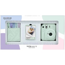 Fujifilm Instax Mini 12 Fotoğraf Makinesi + 10'lu Film + Mandal  Yeşil