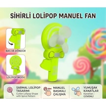 Lolipop Model El Fanı - Yeşil Lisinya