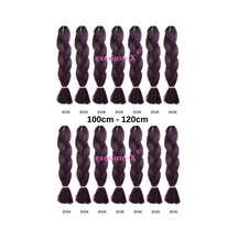 X-pression Afrika Örgüsü Ve Rasta Için Sentetik Saç 100gr-850 Mürdüm Mor