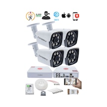 4 Kameralı Set Kadraj - 5mp Sony Seculensli 1080p Kdj-4s-8w-kk-m