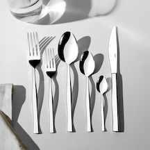 Nehir Zarif Sade 12 Kişilik 72 Parça Çatal Kaşık Bıçak Takımı Gri