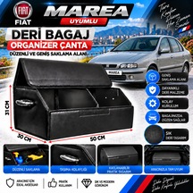 Fiat Marea Uyumlu Oto Bagaj Organizeri Deri Bagaj Kutu Çanta 1