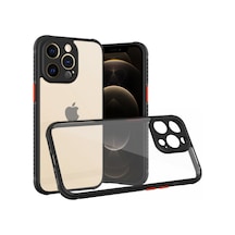 Apple iPhone Uyumlu 13 Pro Kılıf Miami Şeffaf Silikon - Siyah Bzsxx00 1