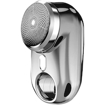 Heamor Usb Mini Tıraş Makinesi, Led Ekranlı Mini Shave Taşınabilir Elekt - Gümüş.