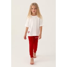 Rolypoly Cool Girl Krem Kız Çocuk Pijama Takımı 5274-42945 Krem