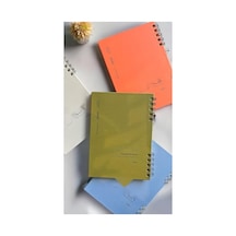 Çizgili A5 Spiralli Defter - 80 Yaprak Açık Gri