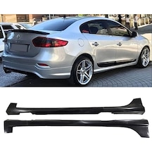 Renault Fluence Yan Marşpiyel Seti Plastik 2 Adet Mat Siyah 2009 2010 2011 2012 2013 2014 2015 2016 Karlık+ek+bodykit