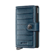 Secrid Premium Miniwallet+ Emboss Lines Kartlık Cüzdan, Pet.mavi Çok Renkli