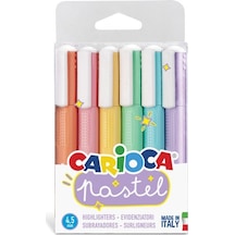 Carioca Fosforlu Pastel Işaretleme Kalemi 6'lı