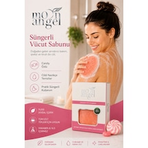 Süngerli Sabun Doğal Güzellik Candy Extract Vücut Sabunu Çiçek - Meyve