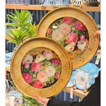 2li Daiys Flowers Lüks Tepsi-5401 Çok Renkli