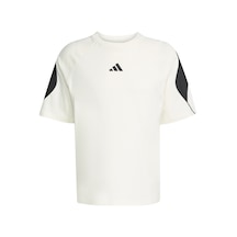 Owhıte/black Adidas Erkek Günlük T-shirt M Stadium Tee Jx5640 Beyaz