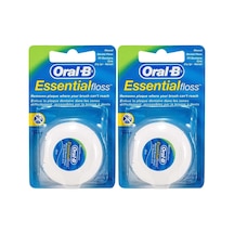 Essential Floss Naneli Ve Mumlu Diş İpi 50 M X 2 Adet