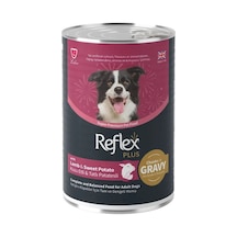 Sos İçinde Et Parçacıklı Kuzu Etli & Tatlı Patatesli Yetişkin Köpek Maması 400 G