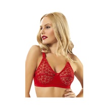 Kırmızı Dantelli Toparlayıcı Sütyen - 506 Kırmızı