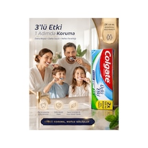 Üçlü Etki Diş Macunu 2x125 Ml Aile Paketi Florürlü Çürük Karşıtı Koruma Beyazlatıcı Naneli Ferahlık