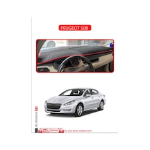 Peugeot 508 Torpido Koruma Halısı Kırmızı Kenar