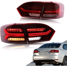 Vw Jetta 2011-2012-2013 Audi Dizayn Kırmızı Ledli Arka Stop
