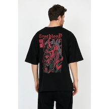 Startmore Adrift Trueblood Siyah Oversize Unisex T-shirt Siyah