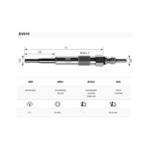 Svac 010 Octavia-Roomster Superb 1.9 Isitma Bujisi 4'Lü Takım