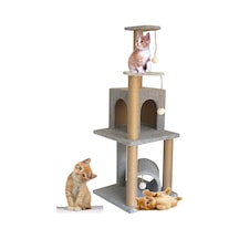 Nursoft T-06 Kedi Tırmalama ve Oyun Evi 110 CM
