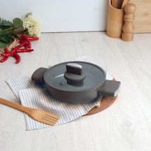 Belarıva 20 Cm Grı Sılıkon Saplı Sahan Gri