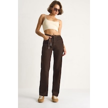Shade Kadın Yüksek Bel Denim Pantolon 5294 60264086 - Kahve