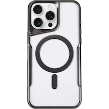 Newface - 439 - İphone 14 Pro Kılıf Boyi Magsafe Silikon Kapak - Csmo-tex - - Siyah