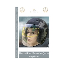 Motosikletkaskı Motosiklet Kaskı Anti Sis Şeffaf Film Kask Su İtici Buhar Önleyici Yağmur Kaydırıcı