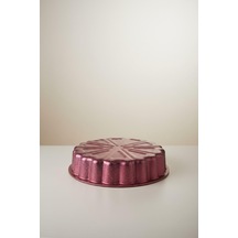 Granit Efektli Kek Kalıbı, Tart Taklıbı Kırmızı 28cm