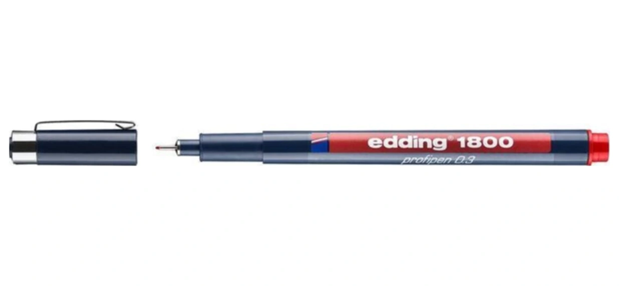 1800 Teknik Çizim Kalemi 0.3 Mm Kırmızı Diğer