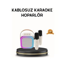 Bluetooth Karaoke Hoparlör Renkli Led Işıklı Ve Type-c Şarjlı Mh-hs2158-7450
