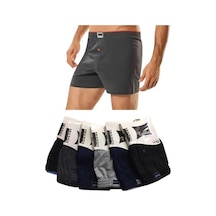 Tutku 6 Lı Paket Erkek Penye Boxer %100 Pamuk Lacivert