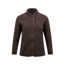 Peak Performance W Fleece Snap Cardigan Kadın Kahverengi Outdoor Polar G78131180 Kahverengi