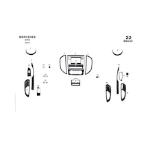 Mercedes Vito Torpido Kaplama 2015 21 Parça Siyah Karbon