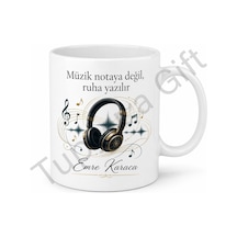 Prodüktör Hediyesi İsme Özel Baskılı Kupa Bardak Müzik Yapımcısı Hediye Beyaz / Çok Renkli
