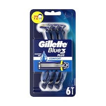 Gillette Blue3 Plus Comfort Kullan At Tıraş Bıçağı 6 Adet - 3 Adet Tarı
