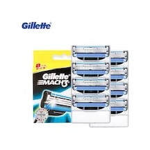 Gillette Mach3 Erkek Yüz Tıraş Bıçağı Güvenli Mach 3 Tıraş Yüz Jilet 8 Adet Manuel Sakal Tıraş Bıçağı
