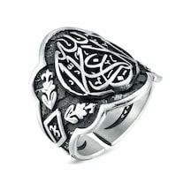 Takılingo 925 Ayar Gümüş La Galibe İllallah Yazılı Başparmak Zihgir Model Erkek Yüzük Gümüş Takılingo 925 Ayar Gümüş La Galibe İllallah Yazılı Başparmak Zihgir Model Erkek Yüzük Gümüş