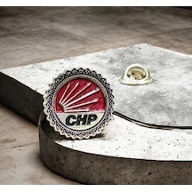 Chp Yaka Rozeti 925 Ayar Gümüş