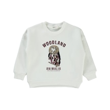 Civil Girls Kız Çocuk Sweatshirt 2-5 Yaş Ekru 19k34356124w1 Ekru