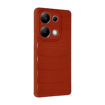 Note 13 Pro 4g Kılıf Bibercas Silikon Kapak - Kırmızı