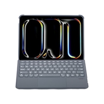Newface T5504d Apple Uyumlu iPad Pro 11 2024 Kılıf Palermo Ledli Klavyeli St