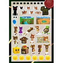 Super Bear Adventure Çocuk Sticker Set -2-30 Adet Renkli & Eğlenceli Suya Dayanıklı
