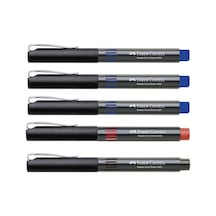 Faber-Castell 5405 Roller Kalem 0.5 Mm Iğne Uçlu 3 Mavi + 1 Kırmı N11.1539