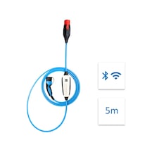 Mobilcar Taşınabilir Elektrikli Araç Şarj Istasyonu - Ev Tipi Fiş - 22KW 32A 5m Wifi + Bluetooth